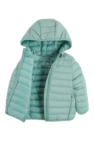 Doudoune à capuche - Turquoise