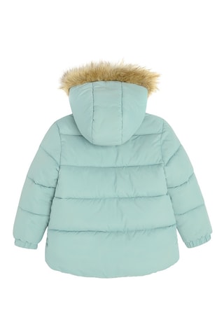 Doudoune à capuche - Vert d’eau