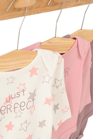 3 bodys - Blanc et rose