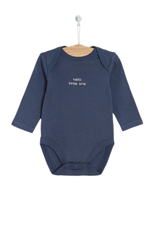 5 bodys - Bleu clair, blanc et bleu marine