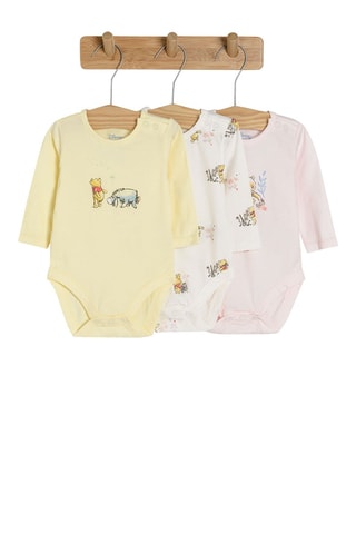 3 bodys Winnie l’Ourson Disney - Jaune et écru