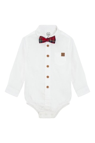 Body-chemise - Rouge et blanc