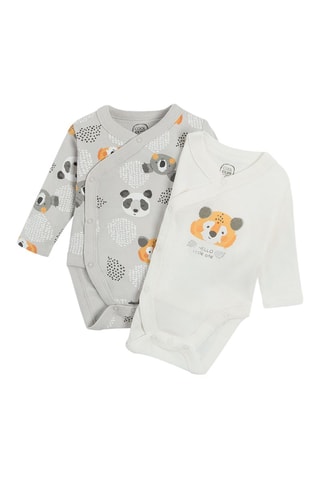 2 bodys - Gris et blanc