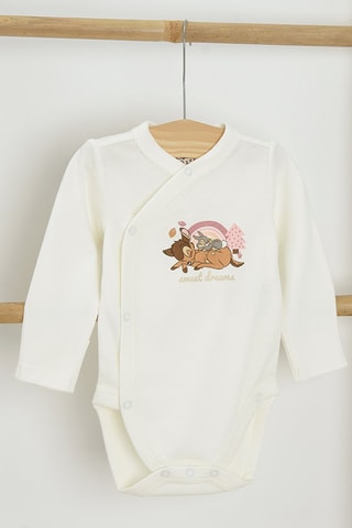 2 bodys Bambi et Panpan Bambi Disney - Rose et blanc