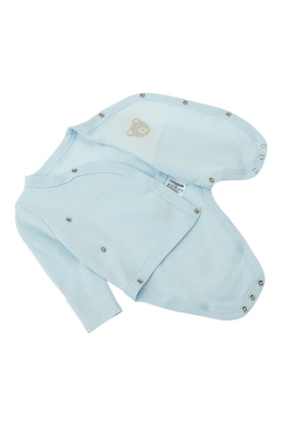 2 bodys en coton biologique - Blanc et ciel