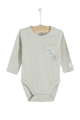 2 bodys - Blanc et gris clair