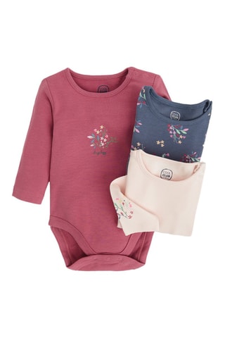 3 bodys - Vieux rose