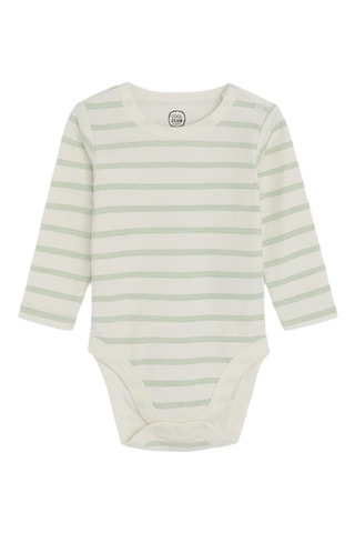 3 bodys - Beige et vert clair