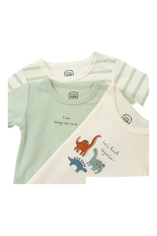 3 bodys - Beige et vert clair