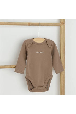 5 bodys - Marron et beige