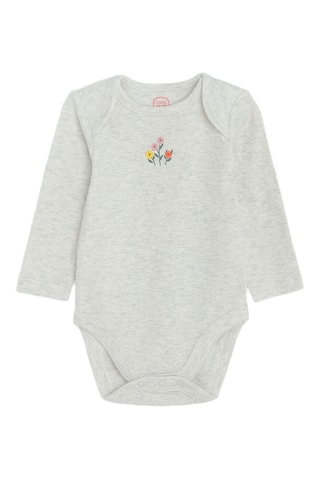 3 bodys - Saumon et écru