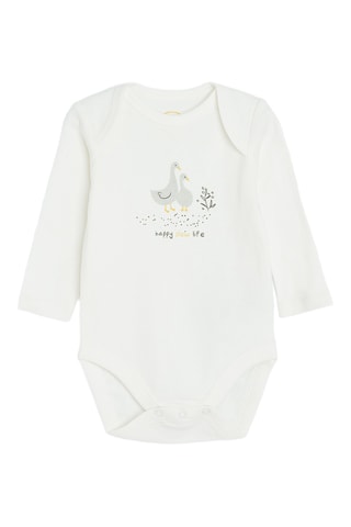 5 bodys - Jaune et écru