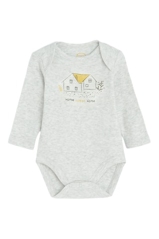 5 bodys - Jaune et écru