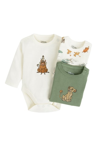 3 bodys Disney - Vert et blanc