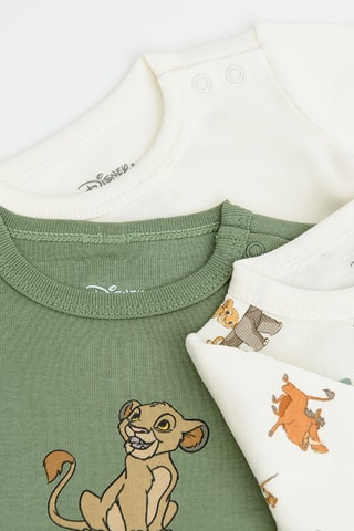 3 bodys Disney - Vert et blanc