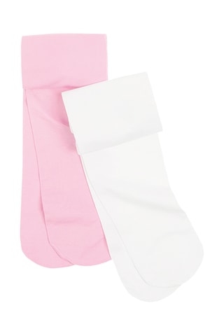 2 paires de chaussettes - Rose et blanc