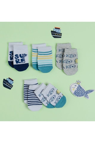 5 paires de chaussettes - Blanc