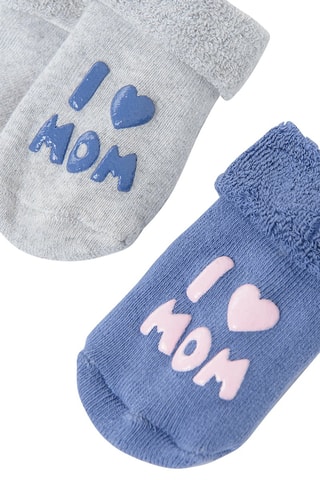 2 paires de chaussettes Gris et indigo