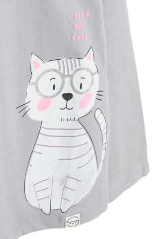 T-shirt Gris clair chiné