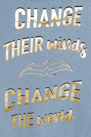 T-shirt Wonder Woman La Ligue des Justiciers DC Comics - Bleu clair