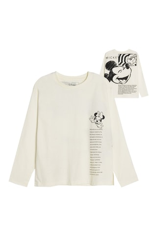 T-shirt Mickey et Minnie Disney - Ecru