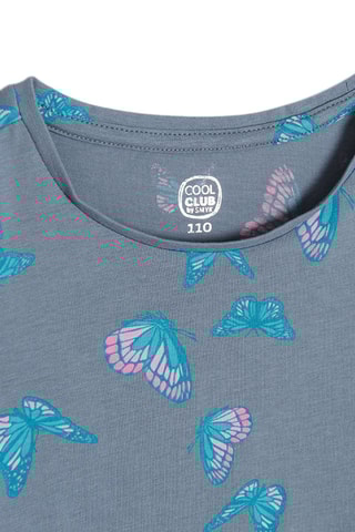 2 t-shirts - Gris foncé et mauve