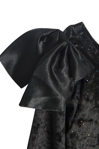 T-shirt en velours - Noir