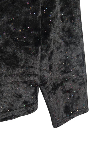 T-shirt en velours - Noir