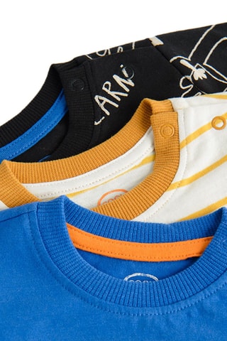 3 t-shirts - Multicolore