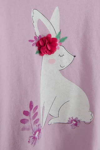 2 t-shirts - Blanc et violet