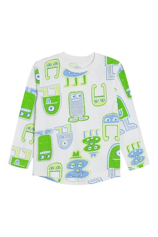 T-shirt - Blanc et vert