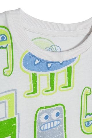 T-shirt - Blanc et vert