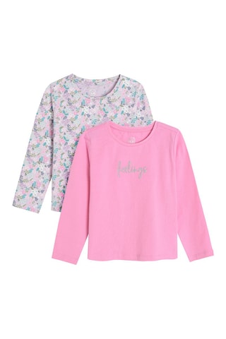 2 t-shirts - Mauve et fuchsia