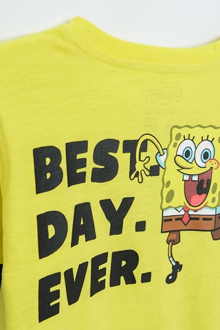 T-shirt Bob l’éponge et Carlo Tentacule Bob l’éponge - Jaune