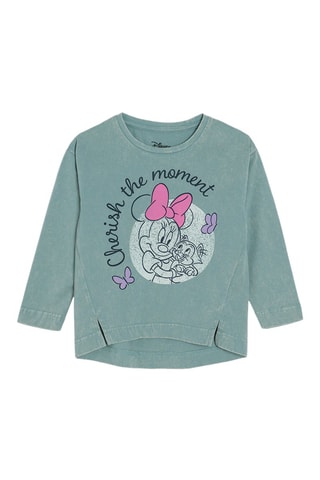 T-shirt Figaro et Minnie Disney - Turquoise