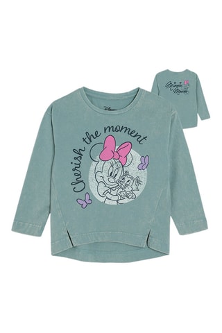 T-shirt Figaro et Minnie Disney - Turquoise