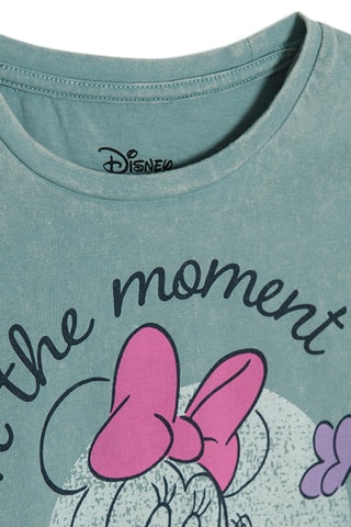 T-shirt Figaro et Minnie Disney - Turquoise