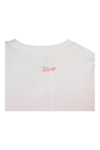 T-shirt Bambi Disney Dip and dye - Rose et blanc