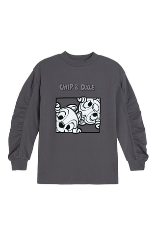 T-shirt Chip and Dale Disney - Gris foncé