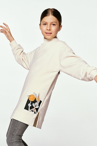 Sweat Bugs Bunny Space Jam - Ecru