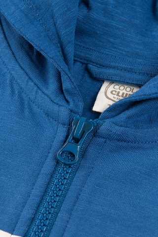 Sweat à capuche Bleu marine et blanc