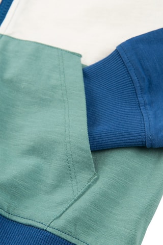 Sweat à capuche Bleu marine et blanc