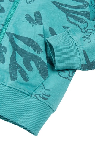 Sweat à capuche - Turquoise chiné