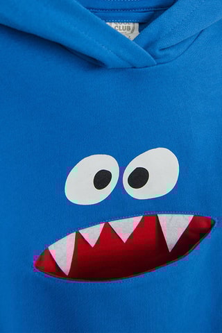 Sweat à capuche - Bleu cobalt