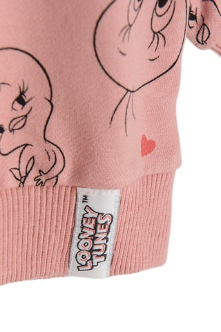 Sweat Titi Titi et Grosminet Looney Tunes - Rose