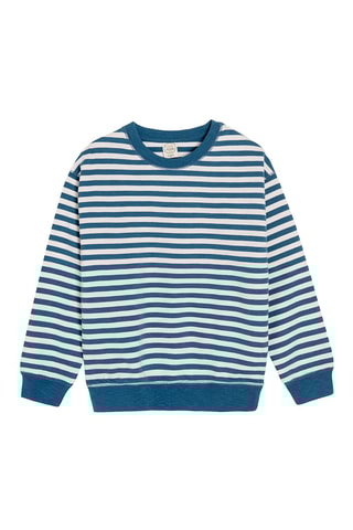 Sweat - Blanc et bleu foncé