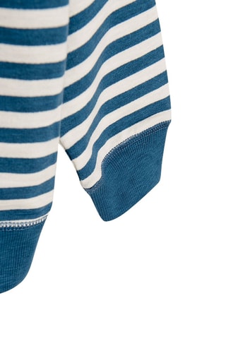 Sweat - Blanc et bleu foncé