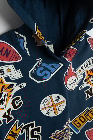 Sweat à capuche - Bleu nuit