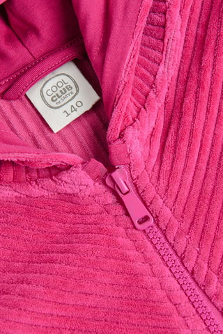 Sweat en velours - Fuchsia