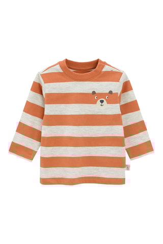 Sweat - Beige et orange